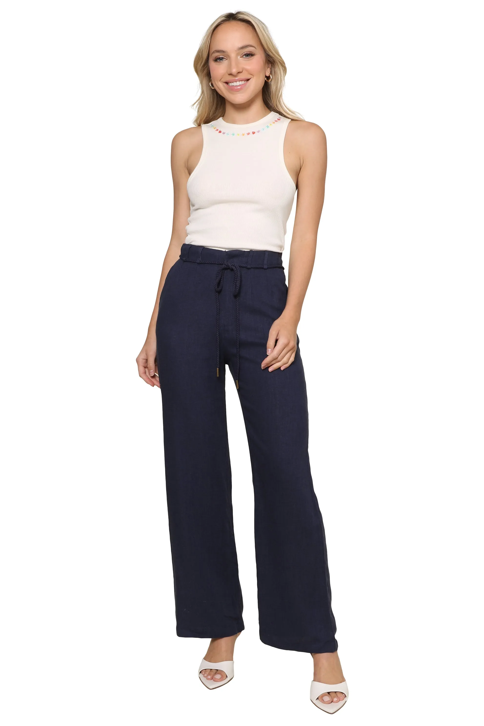 Floral Embroidered Tank sold by Mixology product image thumbnail 2