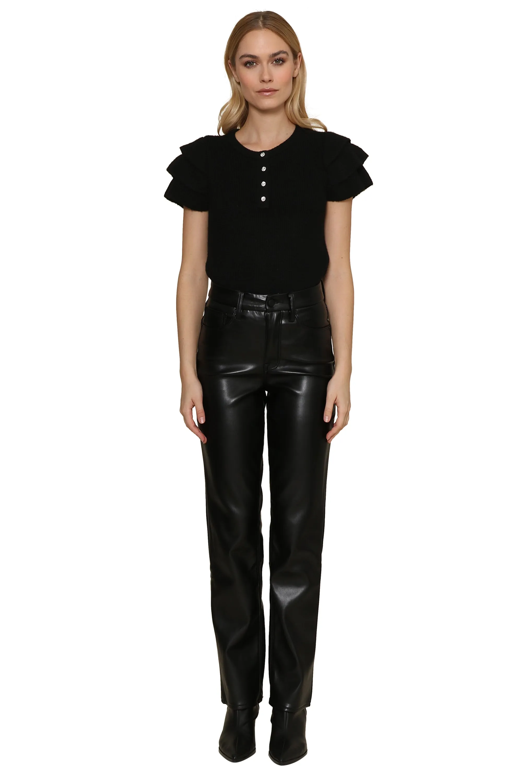 Short Sleeve Shine Sweater sold by Mixology product image thumbnail 2