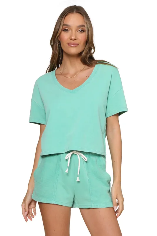 V-Neck Terry Tee sold by Mixology