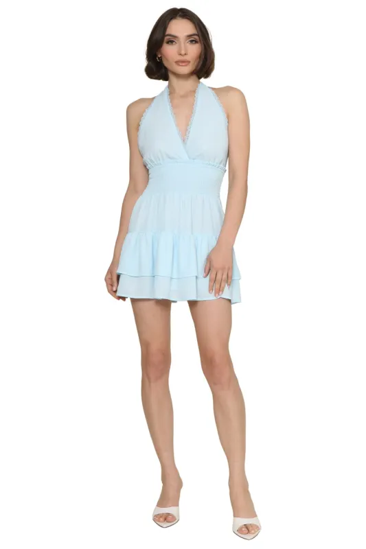 Chiffon Araceli Halter Dress sold by Mixology