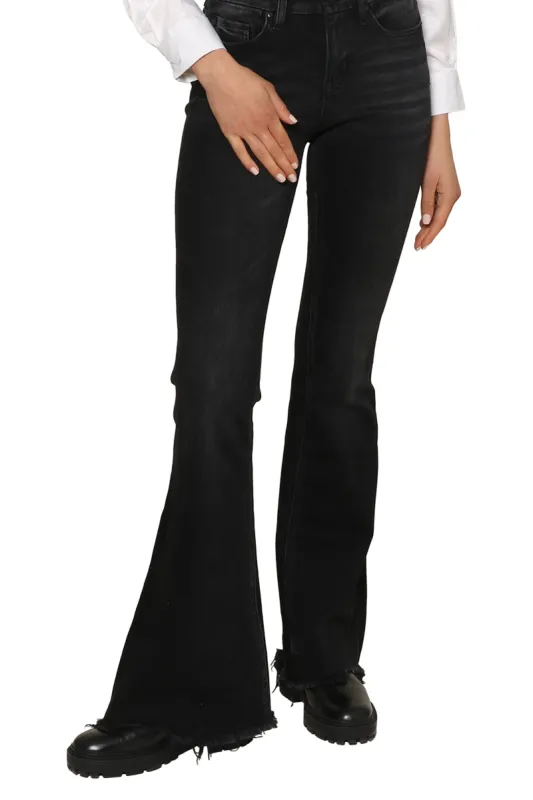 Cirer - Mid Rise Flare Jeans sold by Mixology