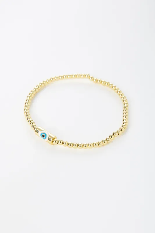 Bailie Barrel Evil Eye Bracelet sold by Mixology