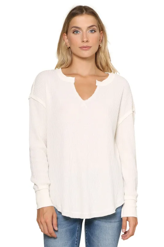 Driftwood Thermal Long Sleeve Top sold by Mixology