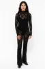 FNS306 - Floral Lace Long Sleeve Top sold by los angeles apparel