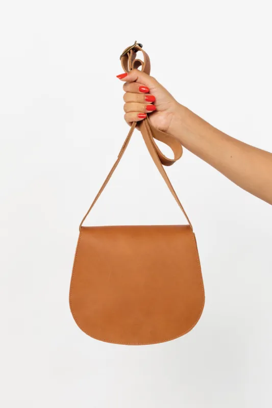 RLH3453 - Classic Leather Saddle Bag sold by los angeles apparel