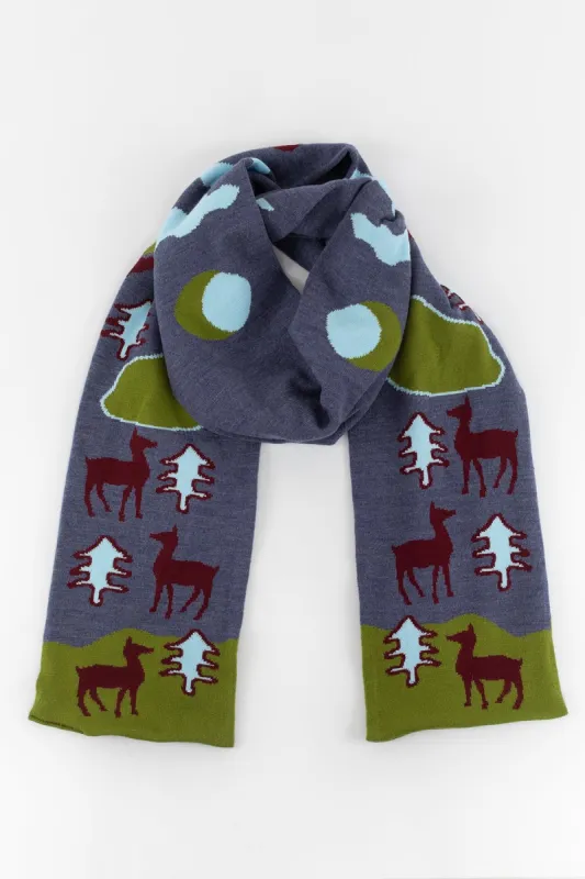 JQSCARF10 - Woodland Creature Scarf sold by los angeles apparel