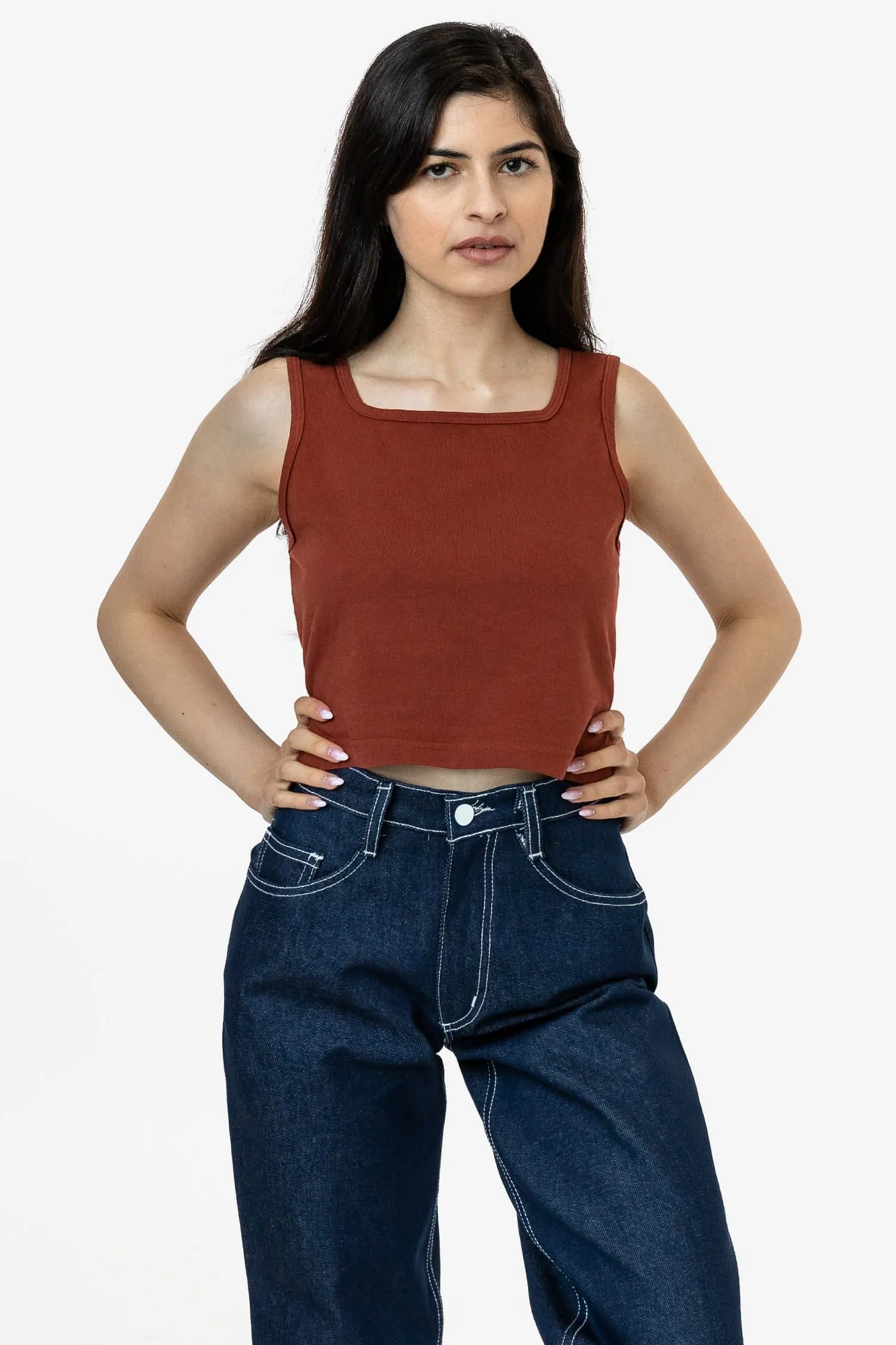 1822GD - Garment Dye Crop Tank sold by los angeles apparel product image thumbnail 4