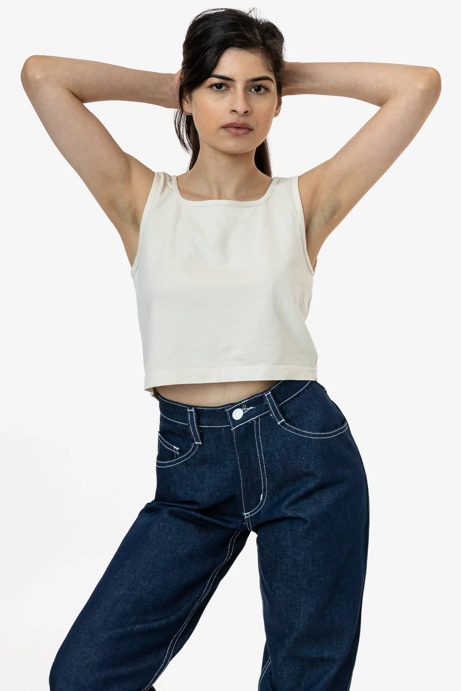 1822GD - Garment Dye Crop Tank sold by los angeles apparel product image thumbnail 5