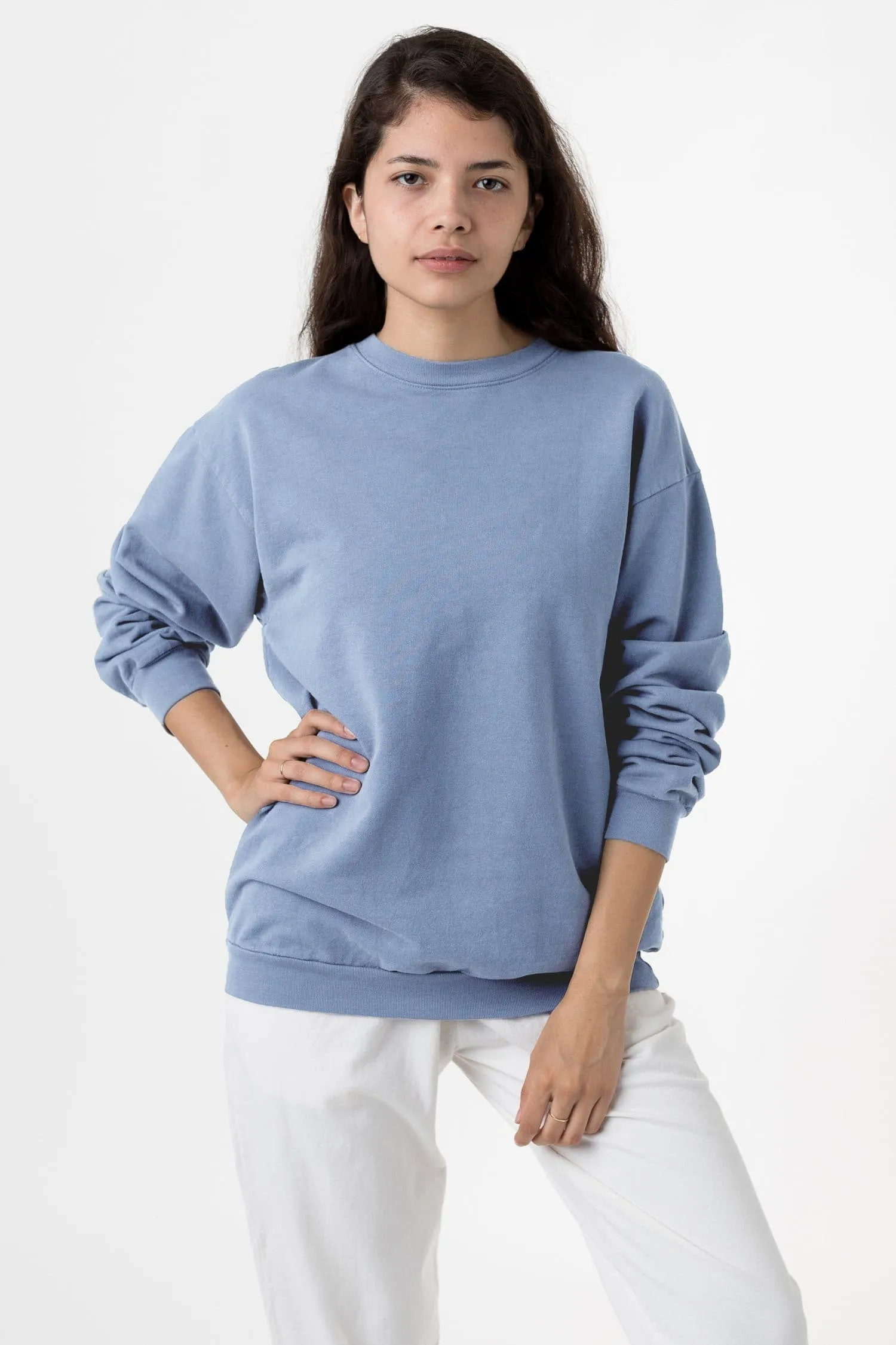 MWT07GD Unisex - Long Sleeve Garment Dye French Terry Pullover sold by los angeles apparel product image thumbnail 4