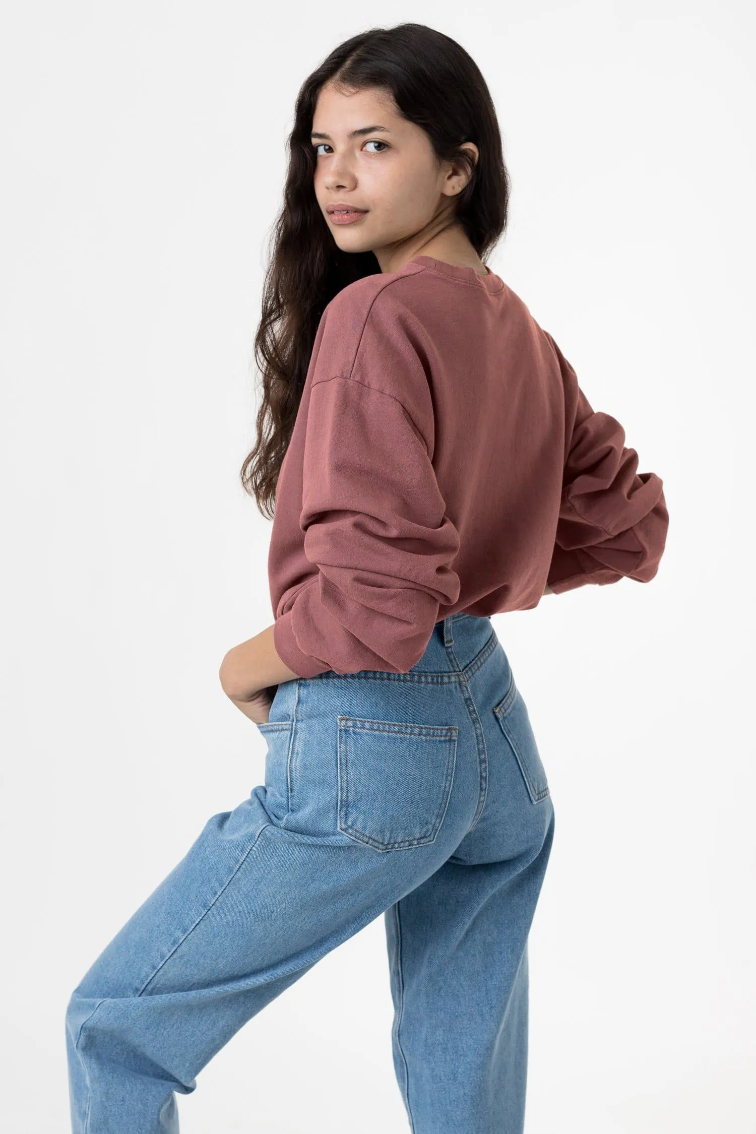 MWT07GD Unisex - Long Sleeve Garment Dye French Terry Pullover sold by los angeles apparel product image thumbnail 5
