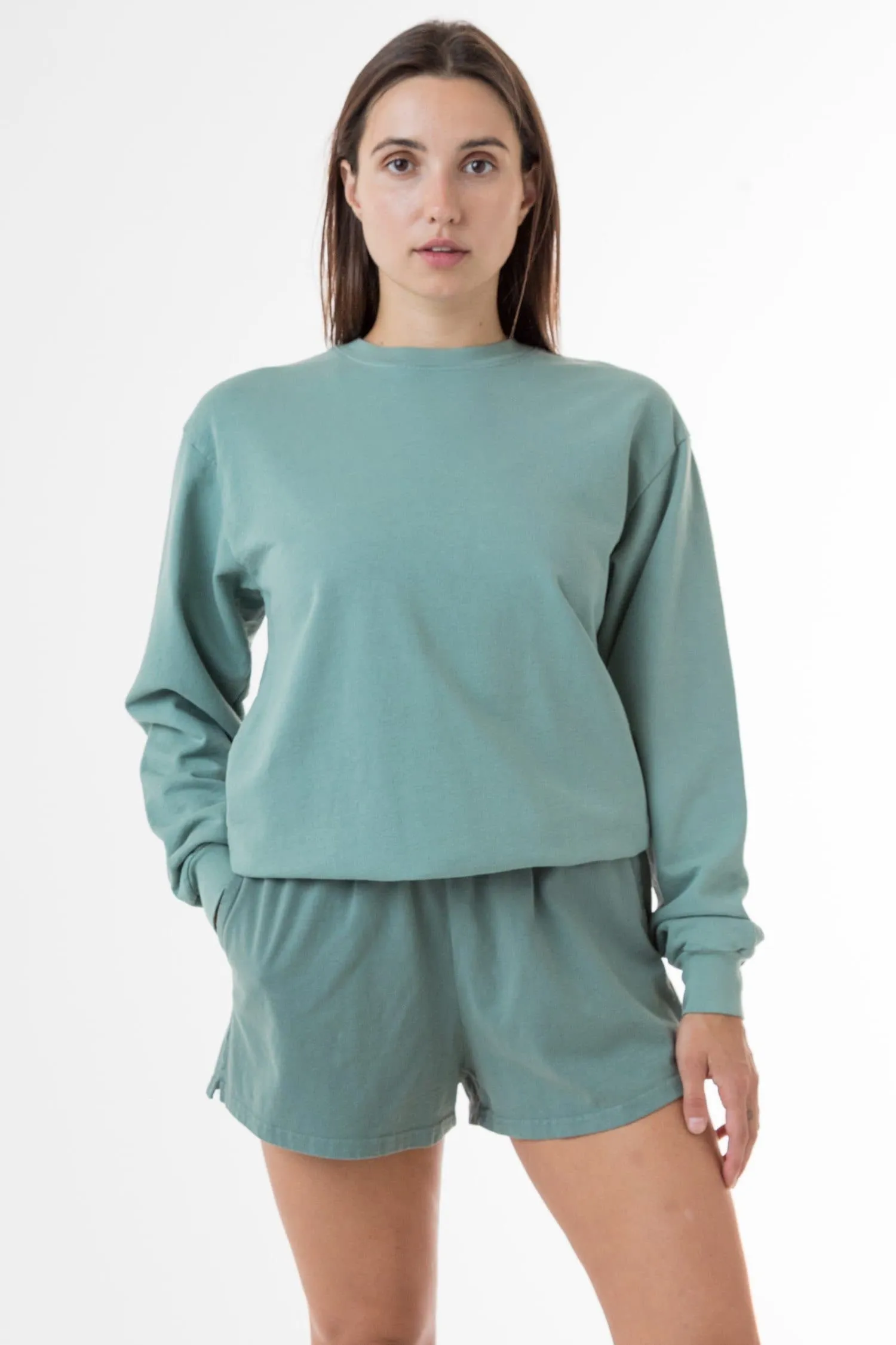 MWT07GD Unisex - Long Sleeve Garment Dye French Terry Pullover sold by los angeles apparel product image thumbnail 3