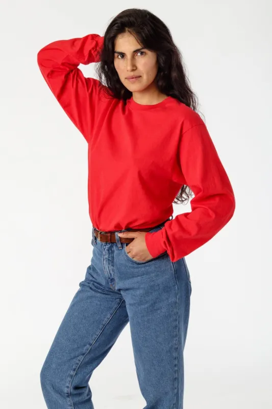 1807GD Unisex - 6.5oz Long Sleeve Garment Dye Crew Neck T-Shirt sold by los angeles apparel