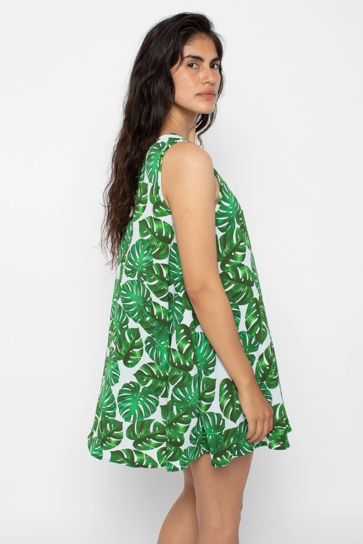 RPCH03 - Chiffon A-Line Mini Dress sold by los angeles apparel product image thumbnail 5