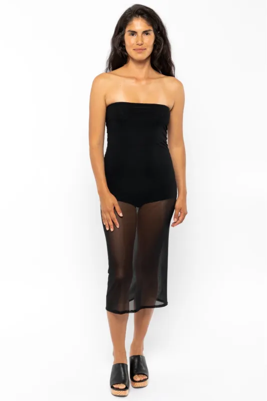 RNS800 - Micromesh Midi Tube Dress sold by los angeles apparel