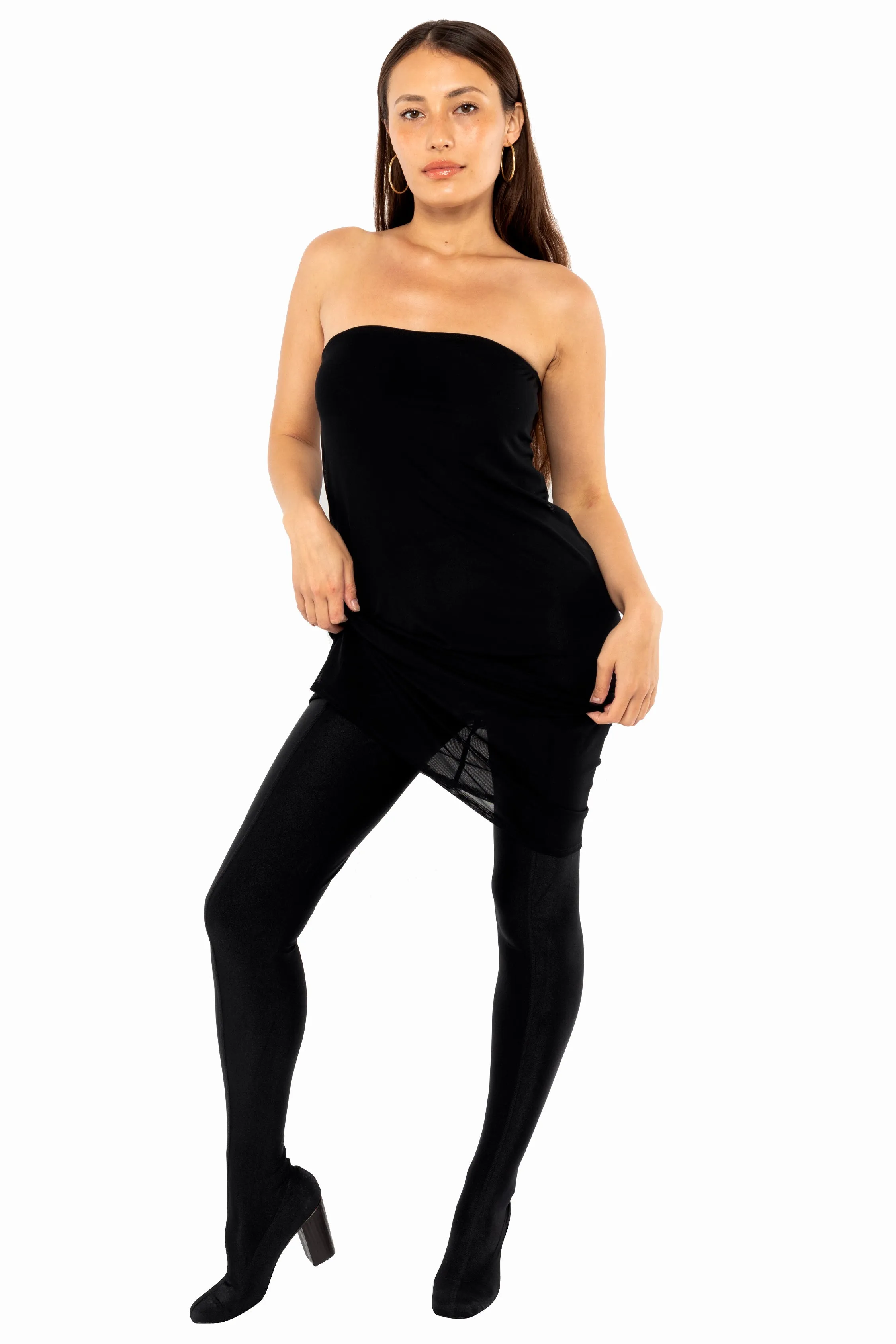 RNS800 - Micromesh Midi Tube Dress sold by los angeles apparel product image thumbnail 4