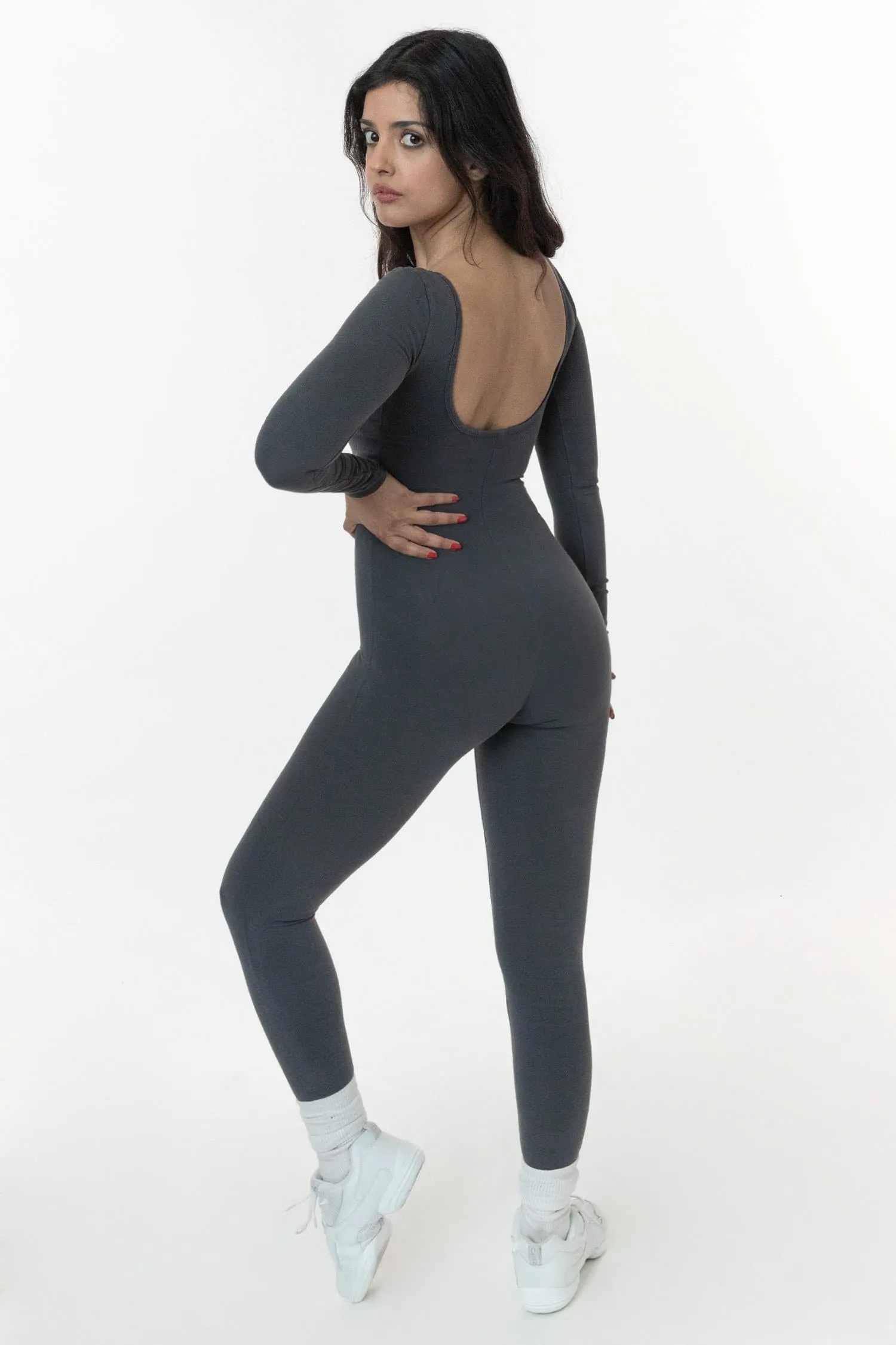 83028GD - Garment Dye Long Sleeve Unitard sold by los angeles apparel product image thumbnail 4