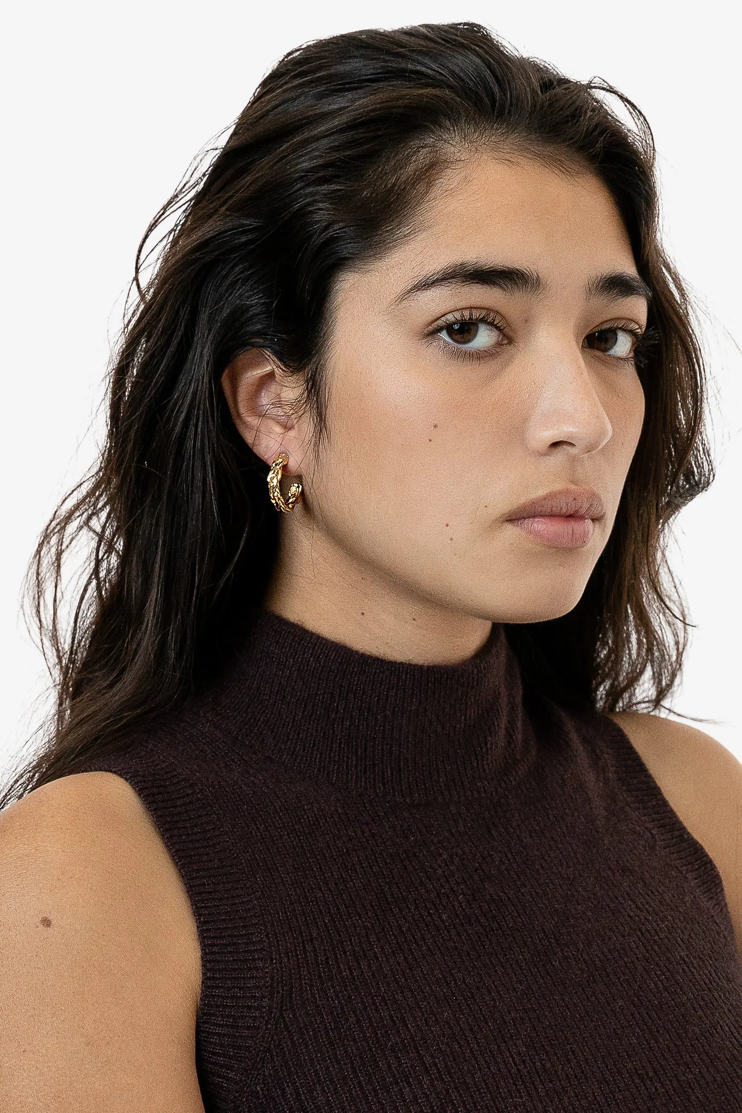 EARBRHOOP - Braided Hoop Earrings sold by los angeles apparel