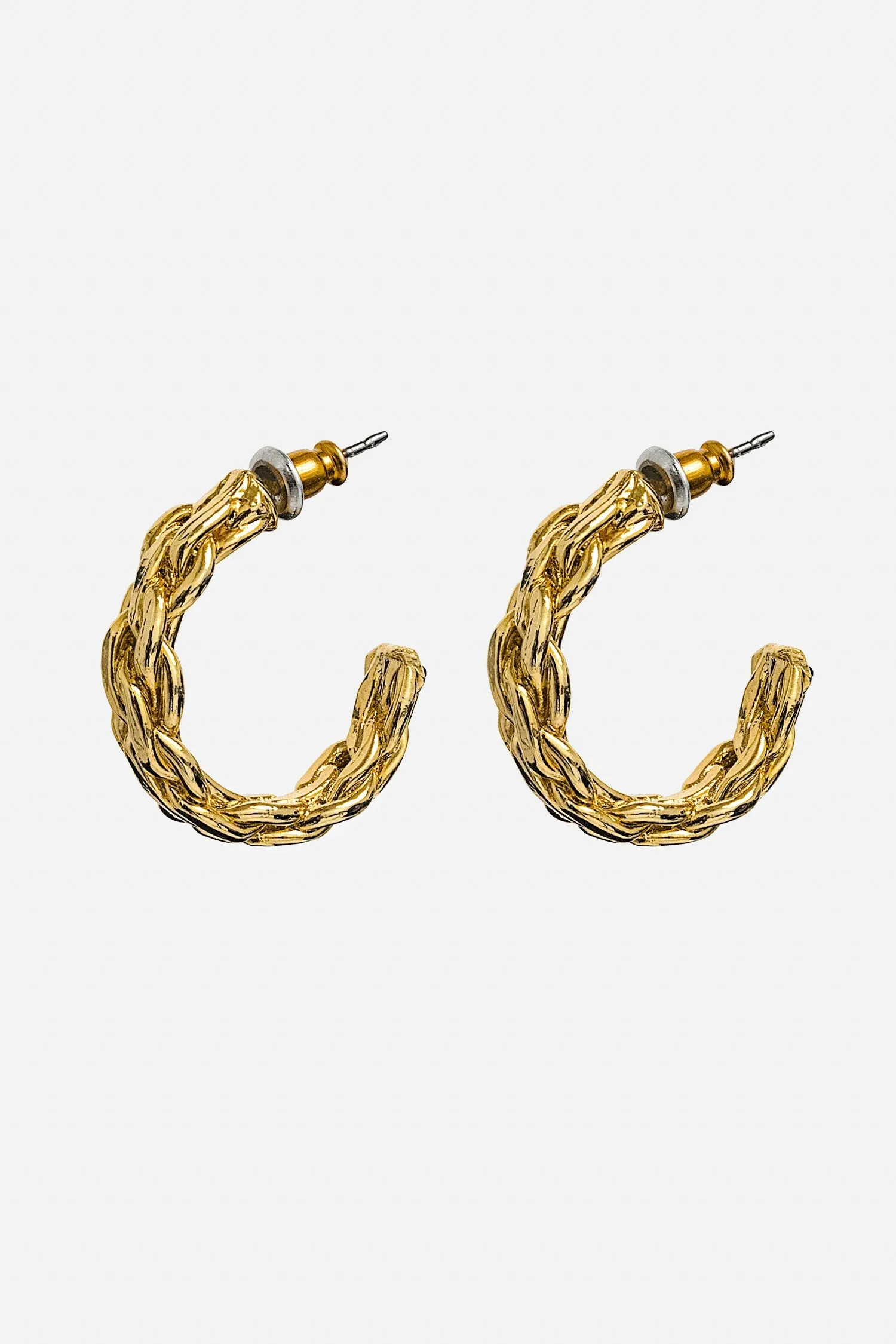 EARBRHOOP - Braided Hoop Earrings sold by los angeles apparel product image thumbnail 2