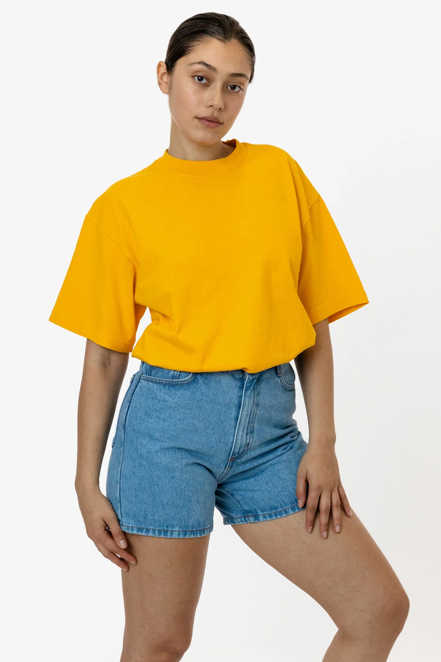 The 1801 - 6.5oz Garment Dye Crew Neck T-Shirt sold by los angeles apparel