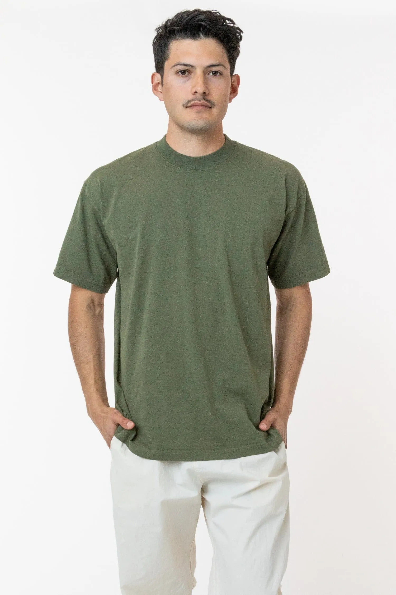 The 1801 - 6.5oz Garment Dye Crew Neck T-Shirt sold by los angeles apparel product image thumbnail 4