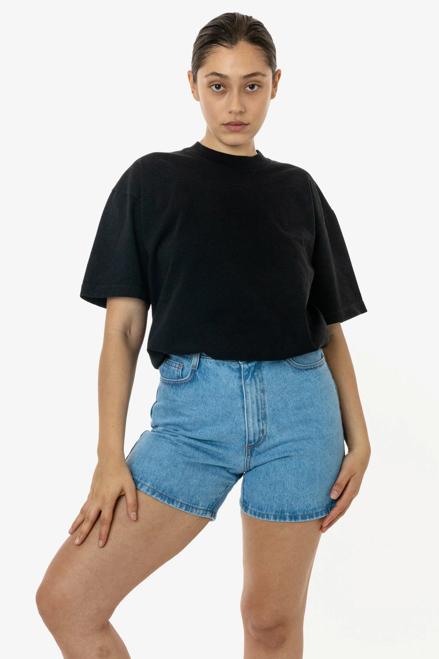 The 1801 - 6.5oz Garment Dye Crew Neck T-Shirt sold by los angeles apparel product image thumbnail 5