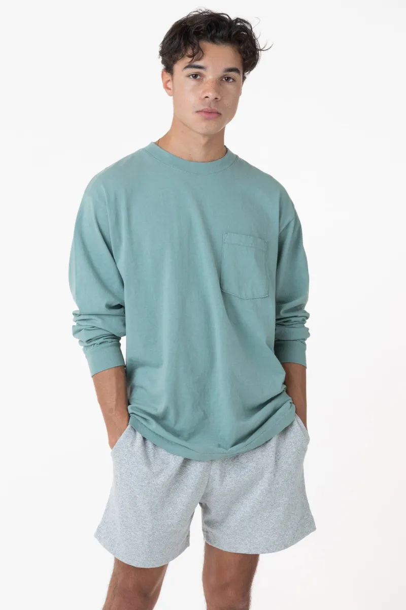 1810GD - Long Sleeve Garment Dye Pocket T-Shirt sold by los angeles apparel