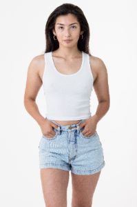 4308 - Baby Rib Crop Tank sold by los angeles apparel