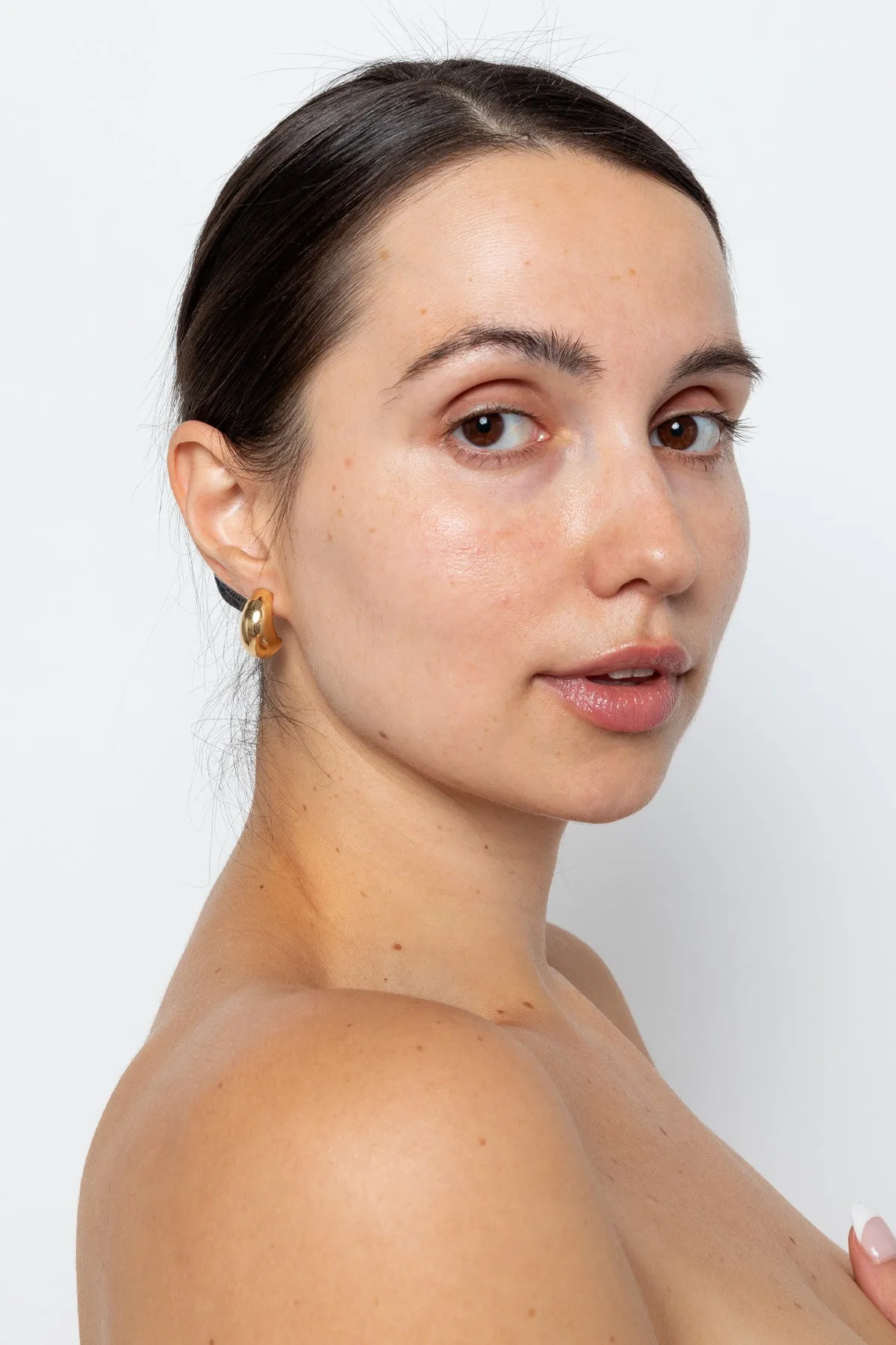 JWLLD - Large Dome Earrings sold by los angeles apparel product image thumbnail 2