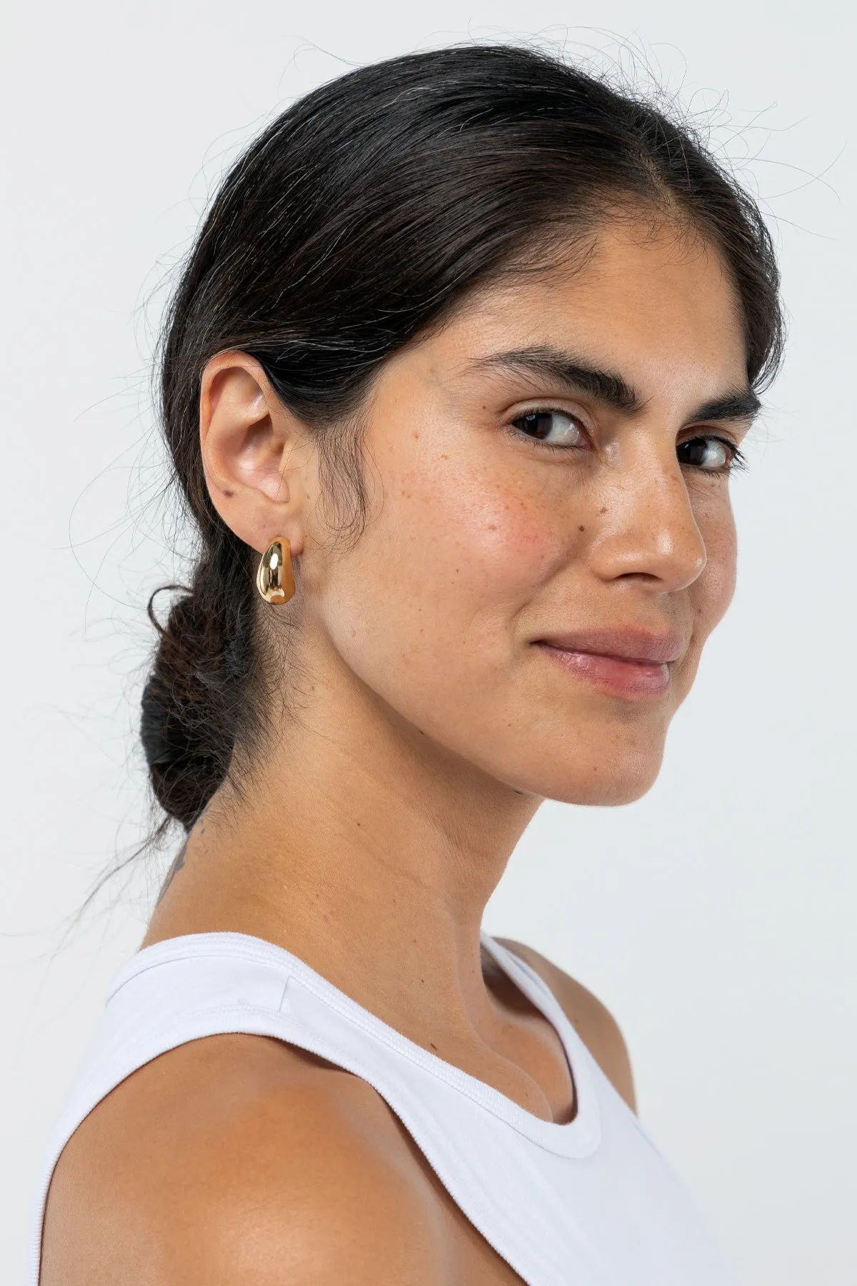 JWLLD - Large Dome Earrings sold by los angeles apparel product image thumbnail 4