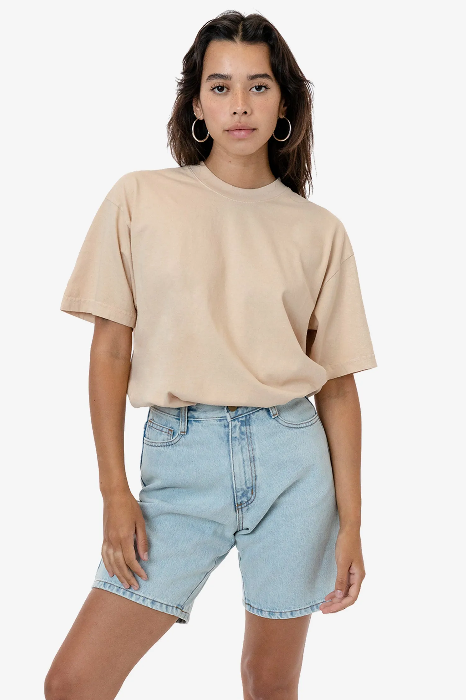 The 1801 - 6.5oz Garment Dye Crew Neck T-Shirt (3XL) sold by los angeles apparel product image thumbnail 2