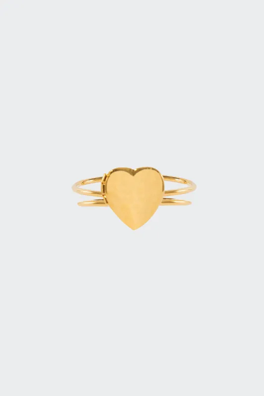 JWL550 - Plain Heart Locket Ring sold by los angeles apparel