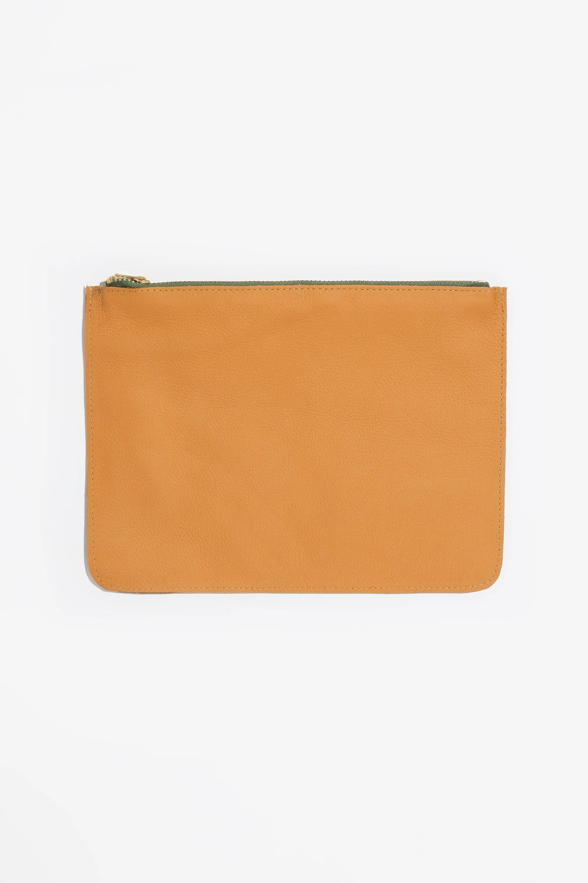 RLH3434 - Small Leather Zip Pouch sold by los angeles apparel product image thumbnail 3