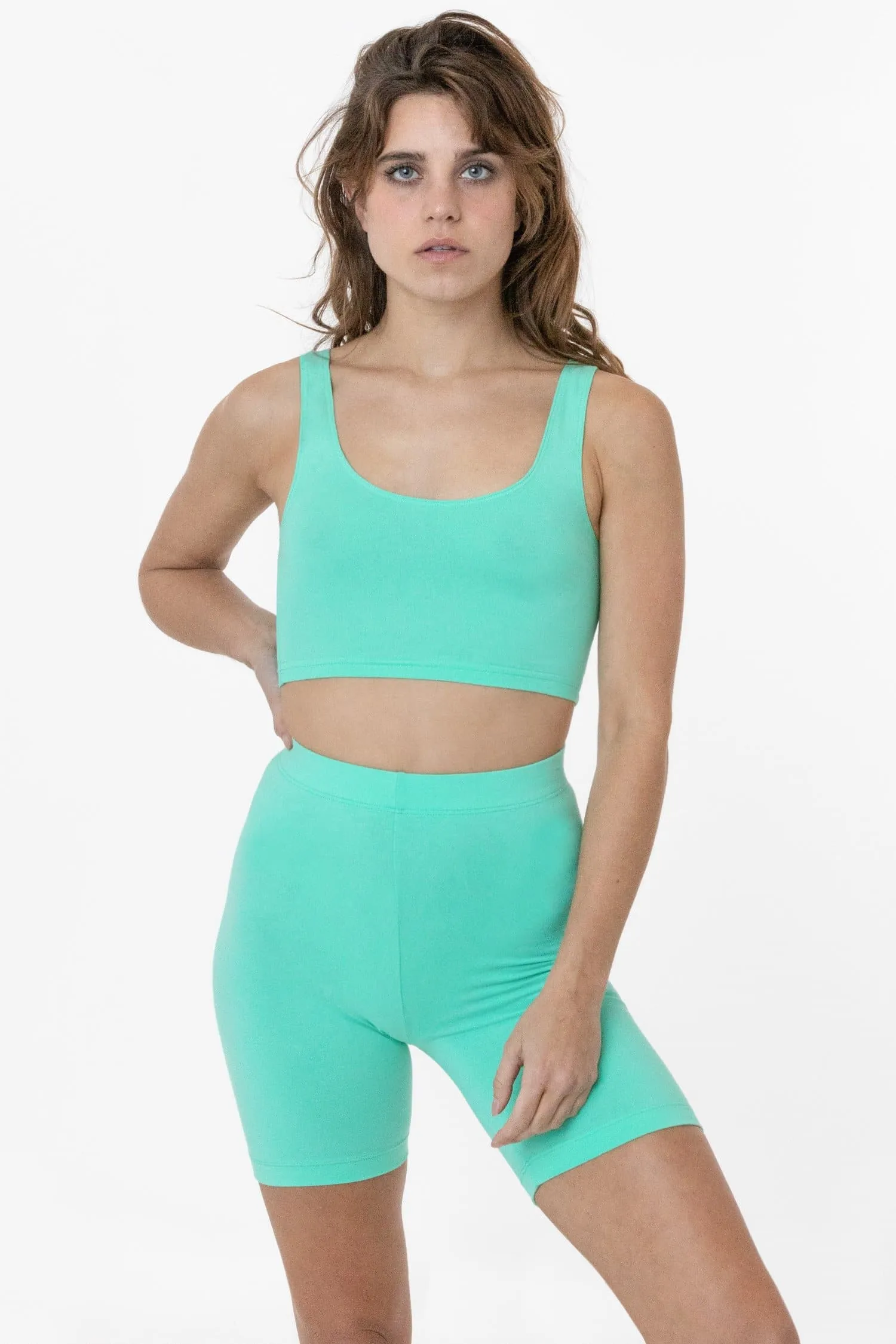 8383 - Cotton Spandex Tank Crop Top sold by los angeles apparel product image thumbnail 5