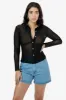 RNS745 - Micro Mesh Long Sleeve Button Up sold by los angeles apparel