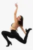RNTSHOE01 - Nylon Tricot Heeled Leggings sold by los angeles apparel