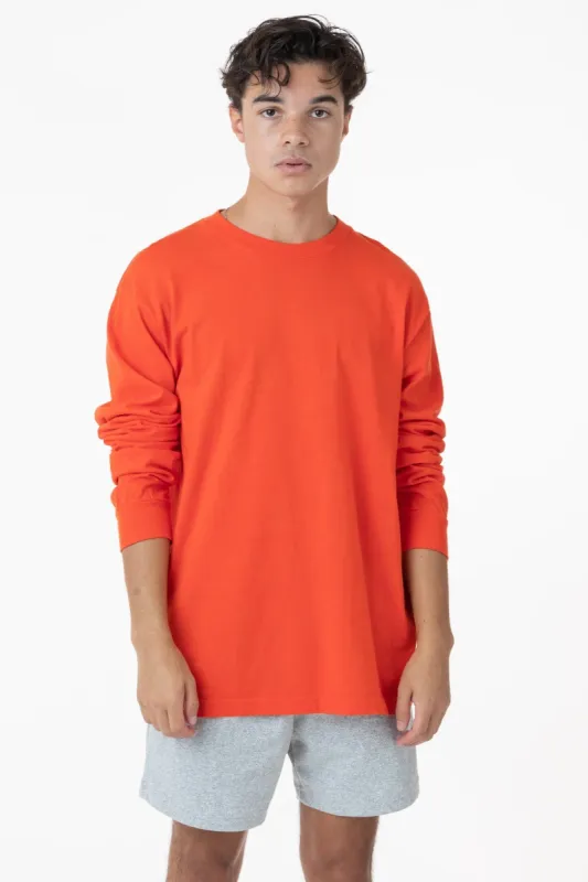 1807GD Mix - 6.5oz Long Sleeve Garment Dye Crew Neck T-Shirt sold by los angeles apparel