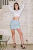 RLH3012 - Leather Mini Pencil Skirt sold by los angeles apparel