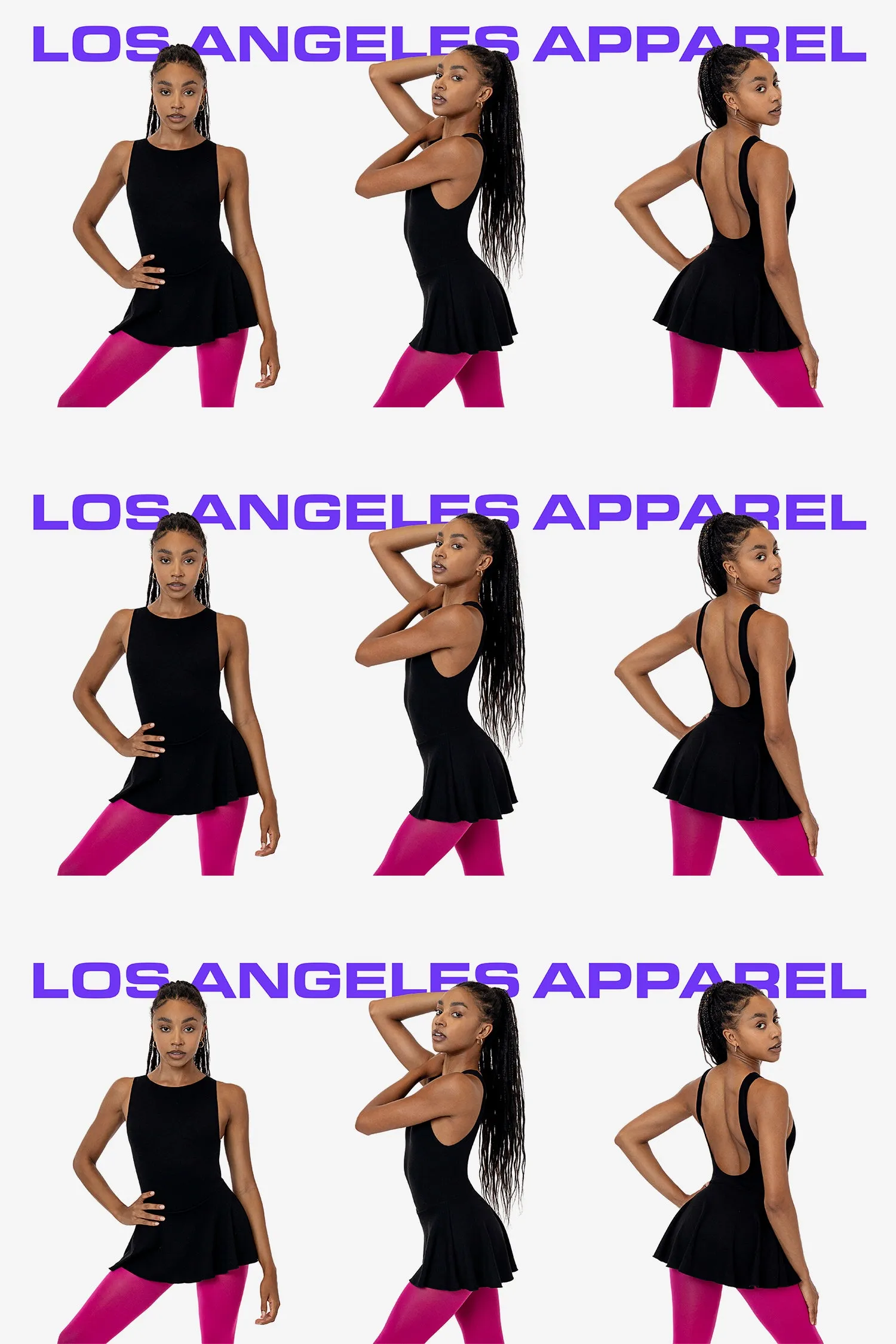 PON413 - Ponte Boatneck Ballerina Skirted Leotard sold by los angeles apparel product image thumbnail 2
