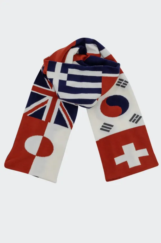 JQSCARF31 - World Flags Scarf sold by los angeles apparel
