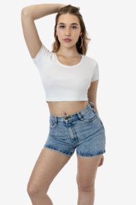 43080 - Baby Rib Scoopneck Crop Top sold by los angeles apparel