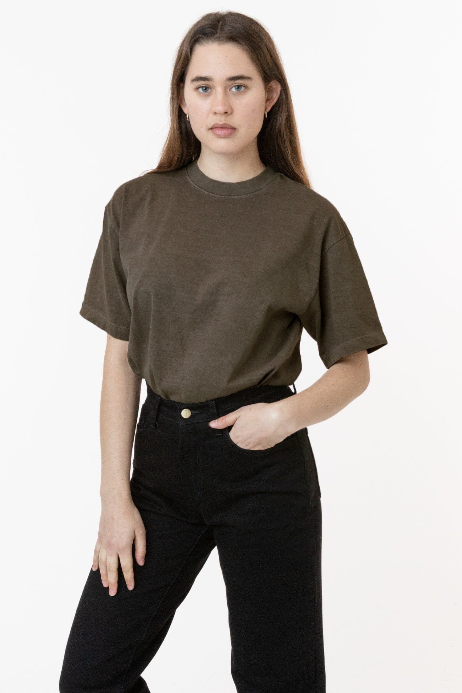 1801GD Unisex - 6.5oz Pigment Dye Crew Neck T-Shirt sold by los angeles apparel product image thumbnail 3