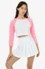 FF354 - Poly Cotton Cropped Raglan sold by los angeles apparel