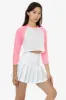 FF354 - Poly Cotton Cropped Raglan sold by los angeles apparel