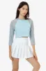FF354 - Poly Cotton Cropped Raglan sold by los angeles apparel