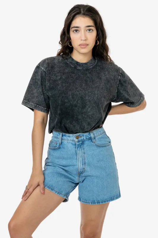 The 1801 - 6.5oz Garment Dye Crew Neck T-Shirt (Mineral Wash) sold by los angeles apparel