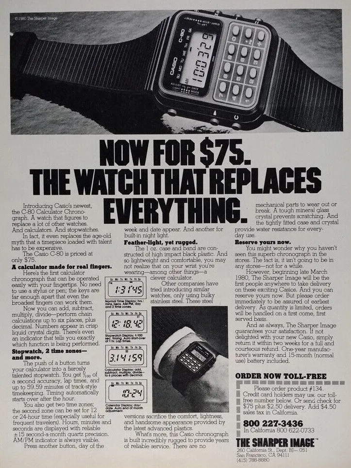 WCHD53W1 - Casio Men's Vintage Calculator Watch sold by los angeles apparel product image thumbnail 5