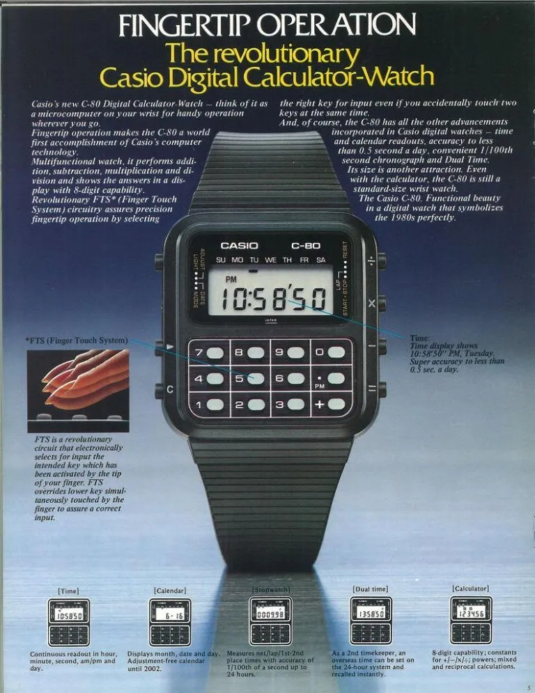 WCHD53W1 - Casio Men's Vintage Calculator Watch sold by los angeles apparel product image thumbnail 4