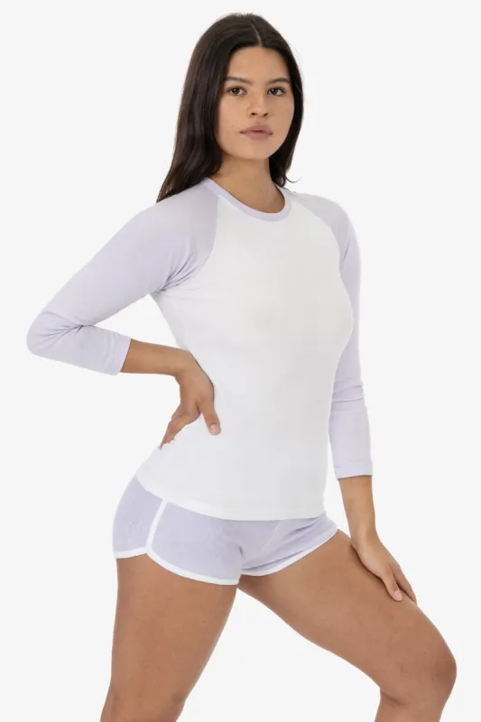 43053 - Baby Rib Long Sleeve Raglan sold by los angeles apparel