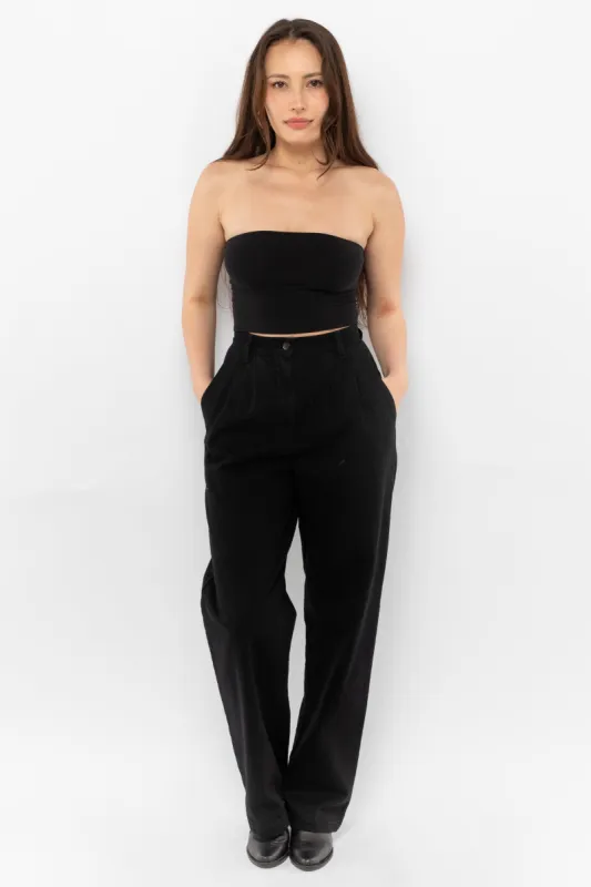 RDNW350 - Pleated Denim Straight Leg Pant sold by los angeles apparel