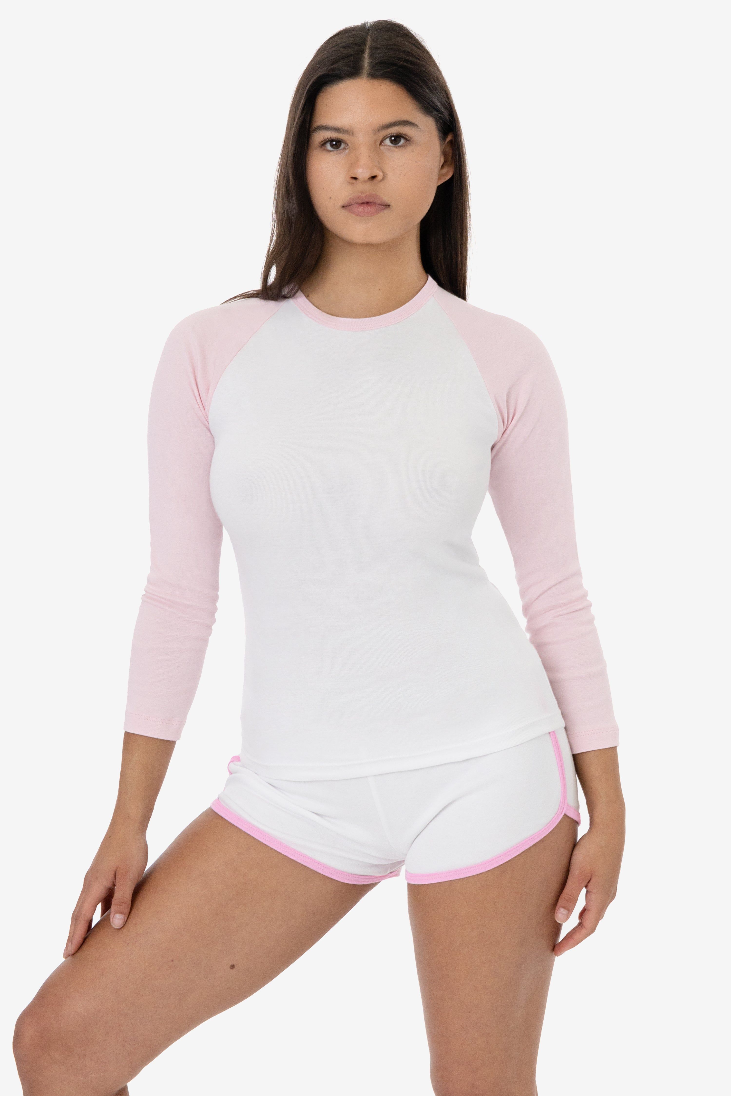 43053 - Baby Rib Long Sleeve Raglan sold by los angeles apparel product image thumbnail 3